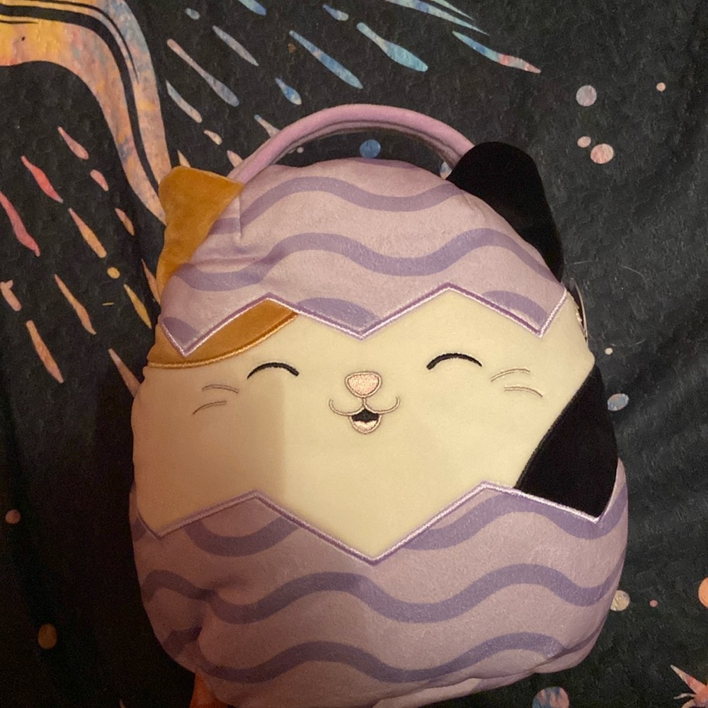 Squishmellow cat Easter basket